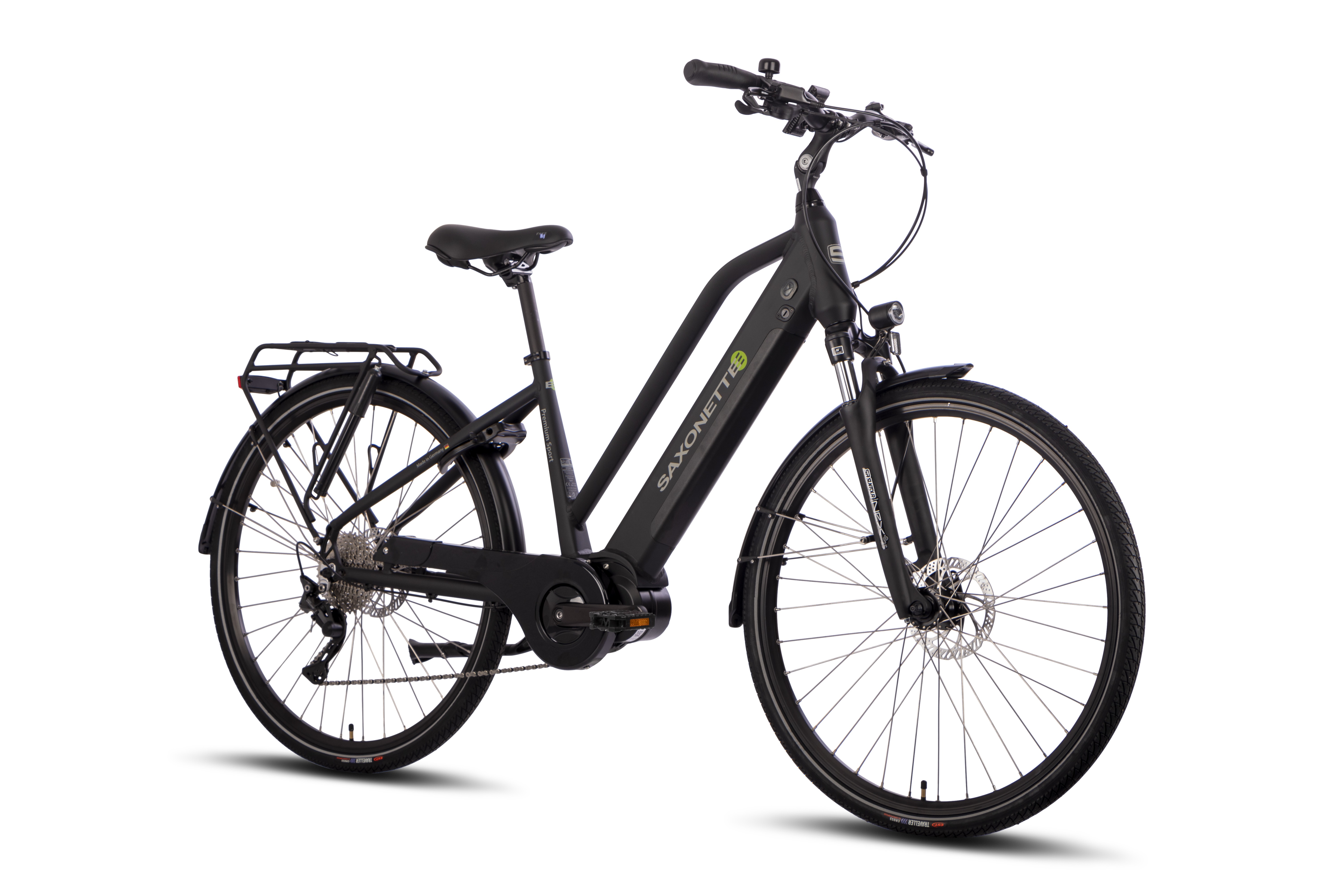 SAXONETTE Premium Sport E-Trekkingbike UNISEX  10 Gang Federgabel, Mittelmotor