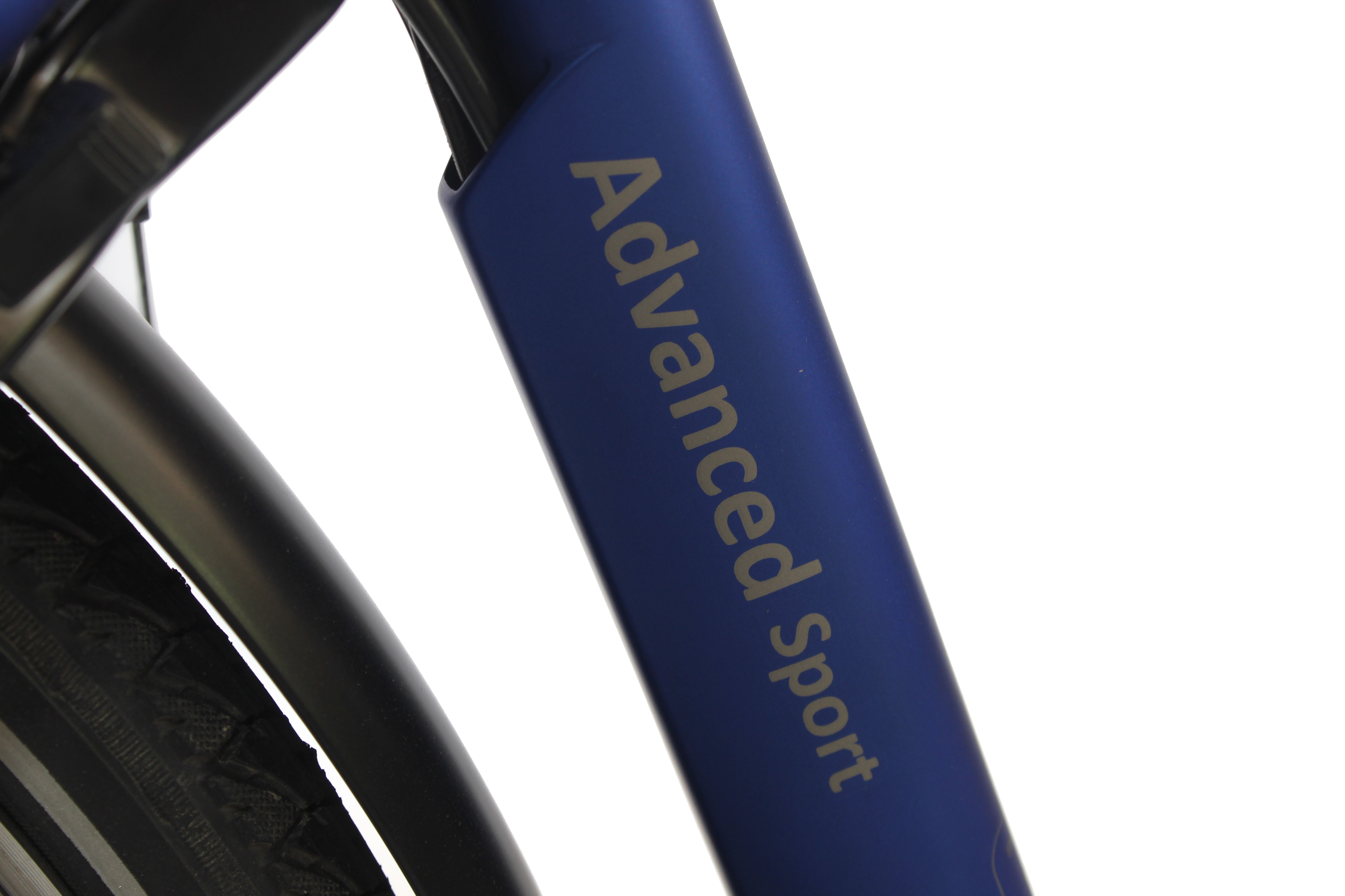 SAXONETTE Advanced Sport E-Bike 7 Gang Kettenschaltung Wave Federgabel schwarz matt 