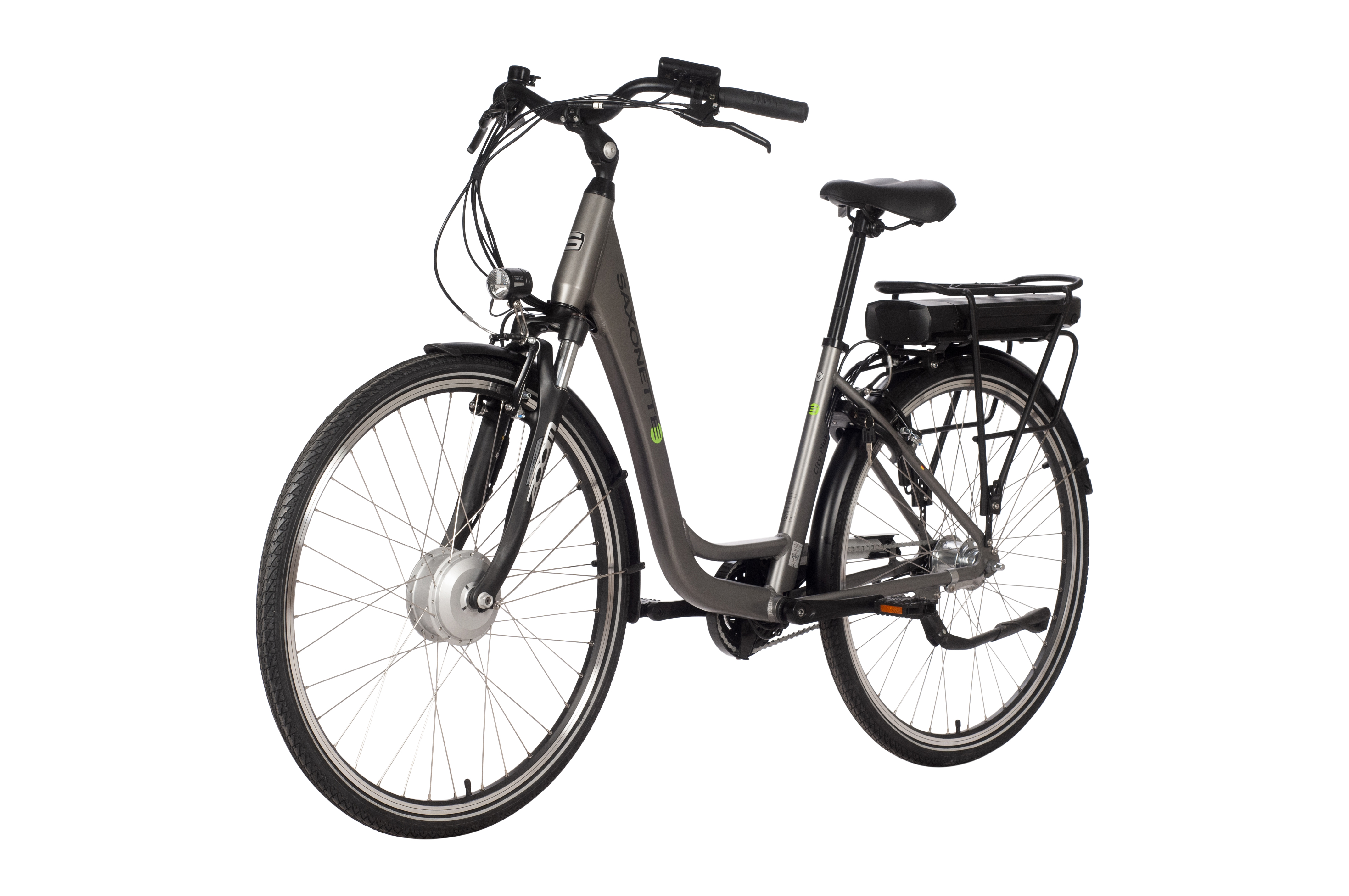 SAXONETTE City Plus - E-Citybike Classic  50 cm - silber matt