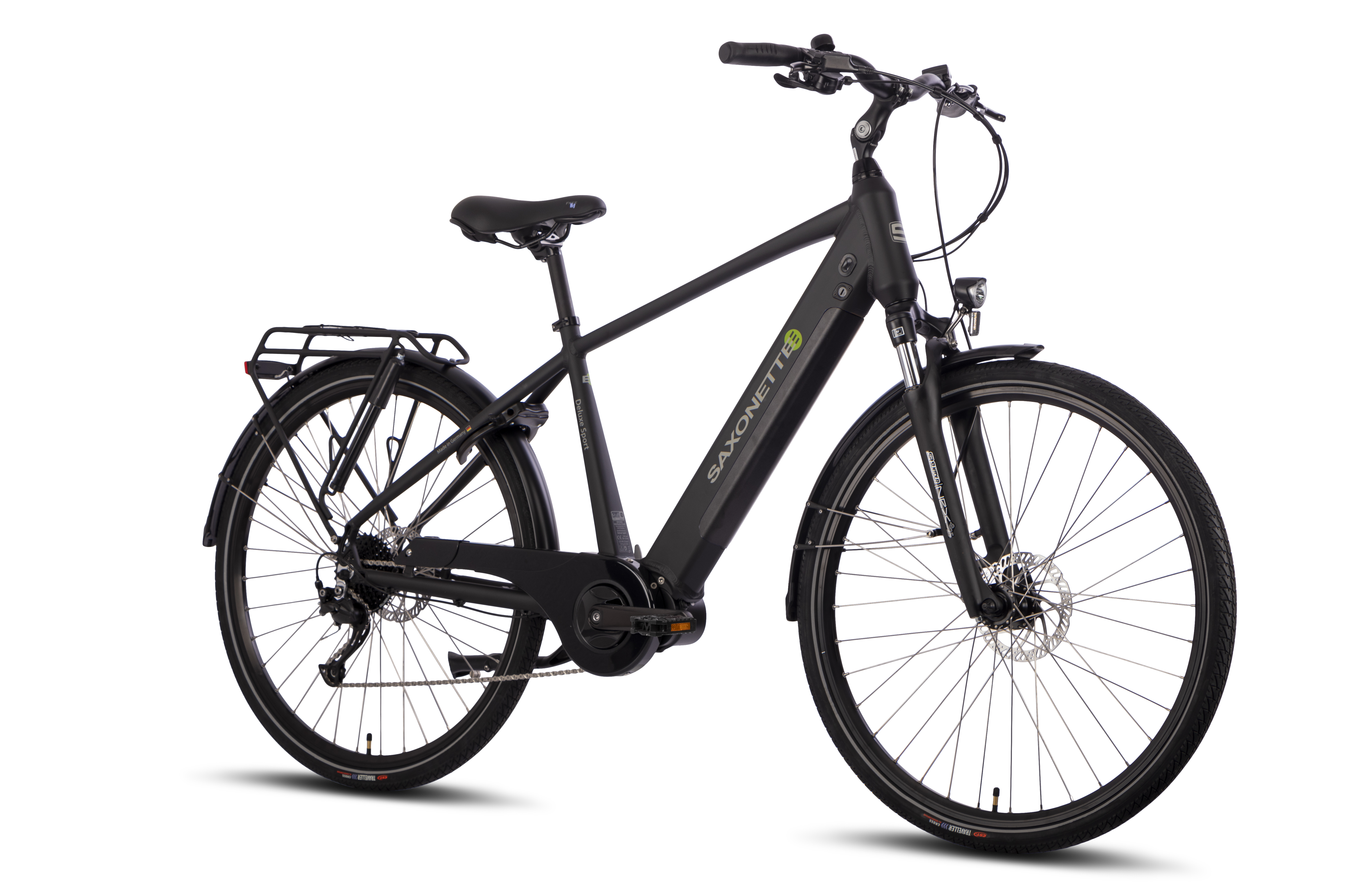 SAXONETTE Deluxe Sport Man 9 Gang Trekking E-Bike Scheibenbremsen