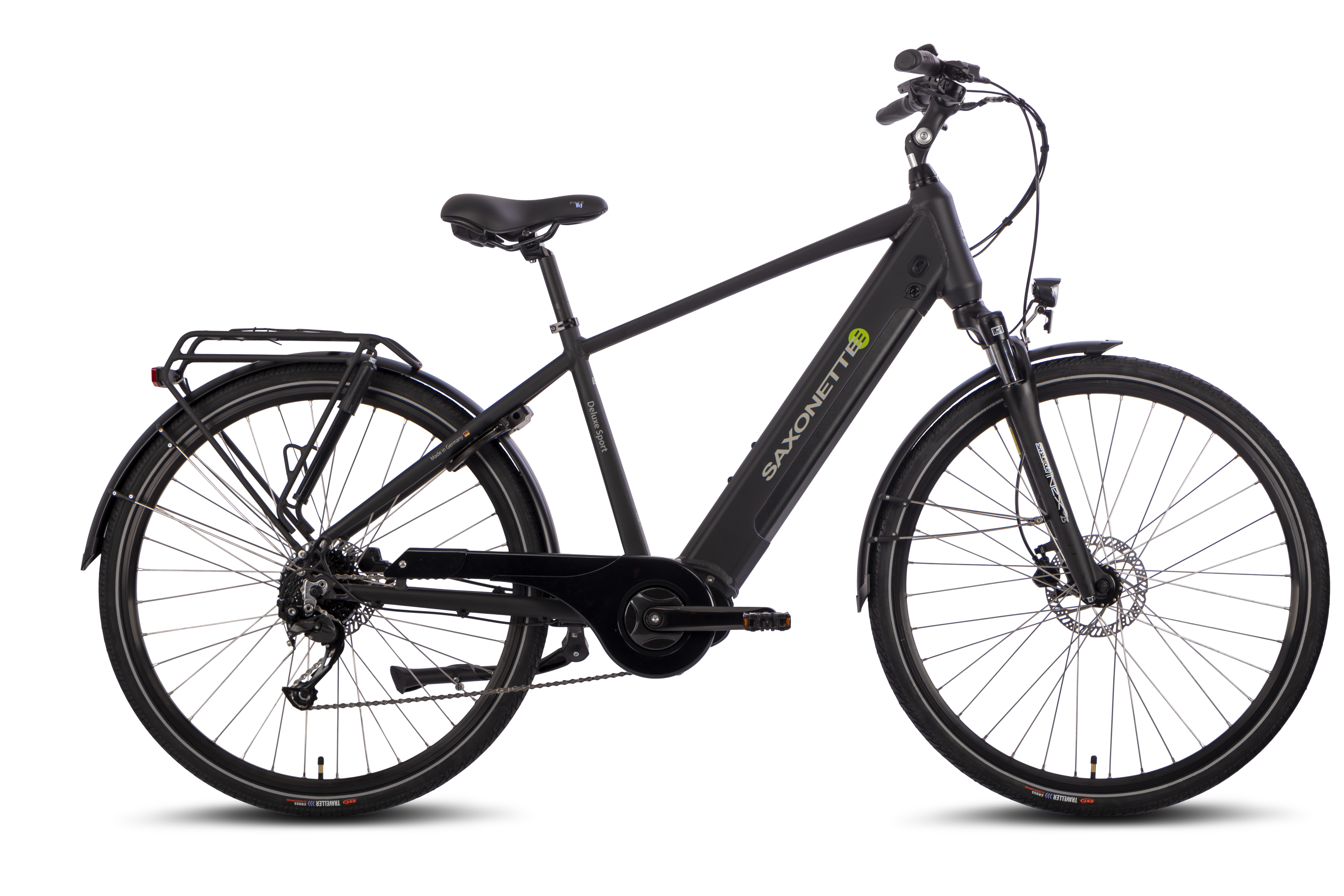 SAXONETTE Deluxe Sport Man 9 Gang Trekking E-Bike Scheibenbremsen