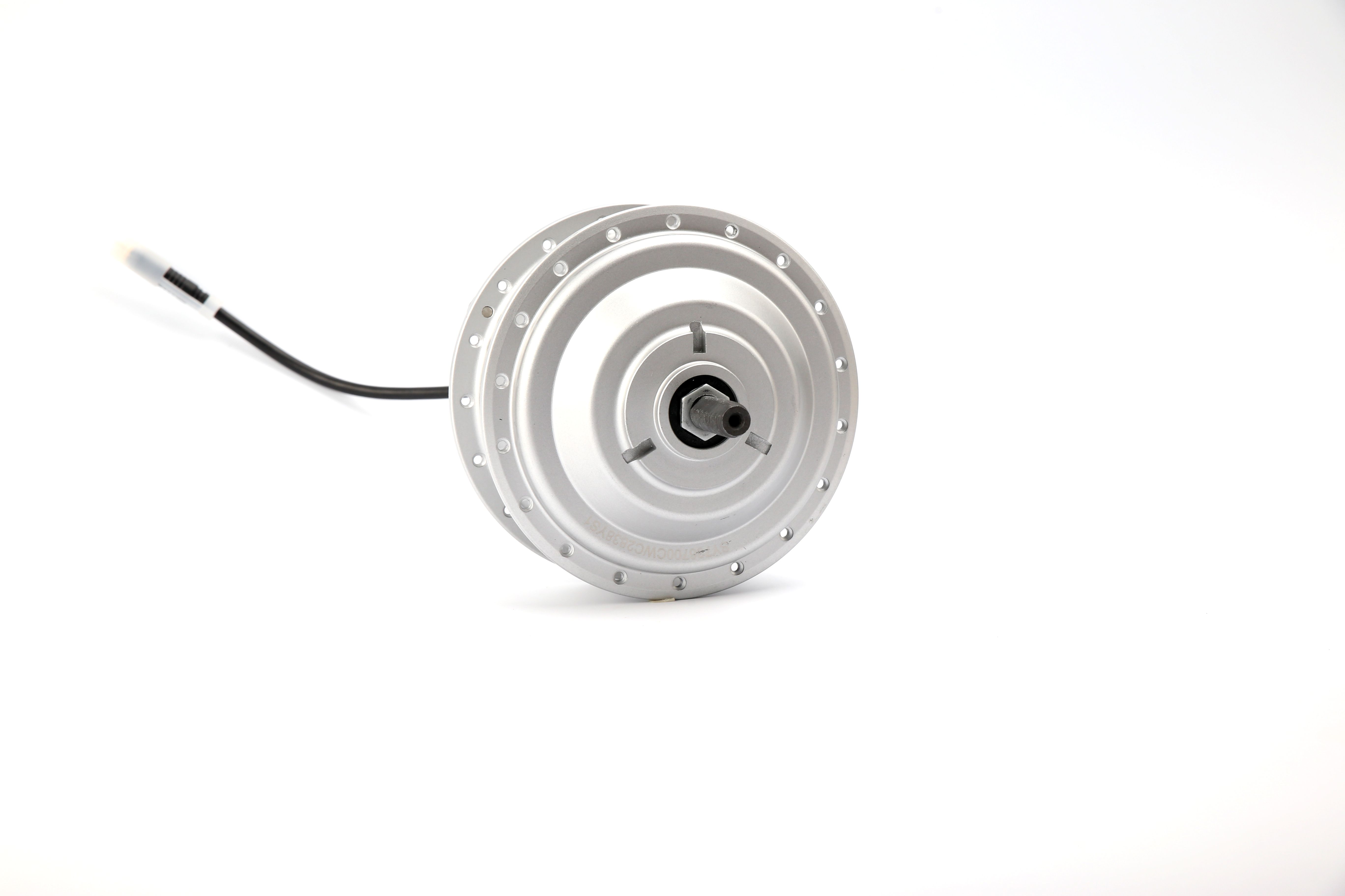 Shengyi Hinterrad Motor, 36 Loch, 36V/250W, silber DGW07-MD, rear drive with hall, SFM logo