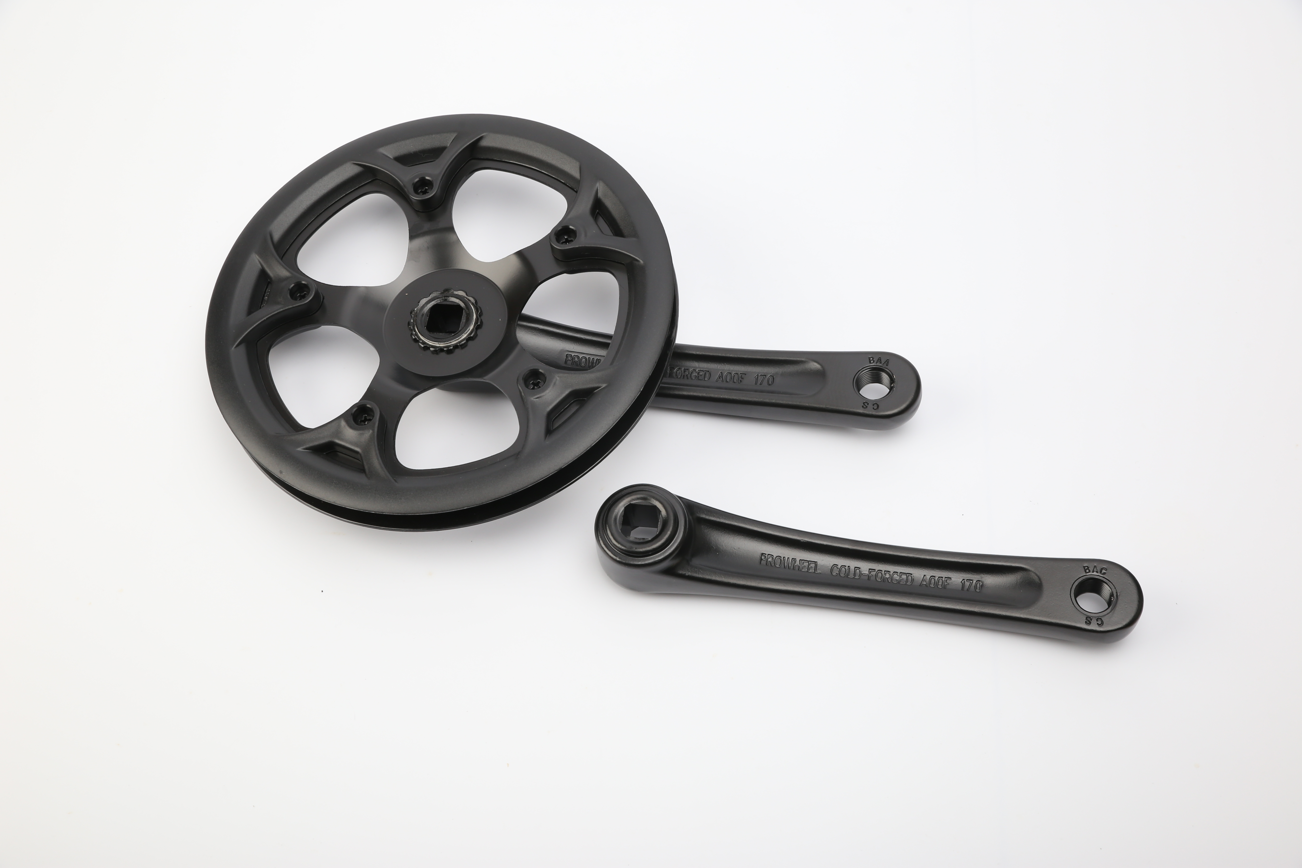 Kurbelradgarnitur 1f 170 42Z. St/Alu black matt PRO-R42P, 1/2*3/32*42T*170